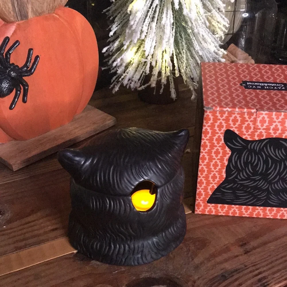 Crate&Barrel X PATCH NYC Collaboration Whimsical Black Owl Incense Burner 🦉
